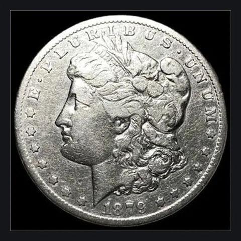 1879-CC Morgan silver dollar, lot 87907 in the September 7th to 9th coins and estates auction