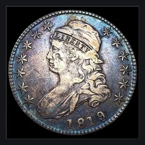 1819 Capped Bust half dollar, lot 2507 in the October 19th to 21st coins and estates auction